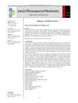 Mimosa- A brief overview