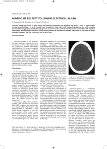 IMAGING OF EPILEPSY FOLLOWING ELECTRICAL INJURY