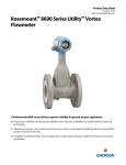 Rosemount™ 8600 Series Utility™ Vortex Flowmeter