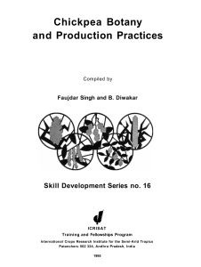 Chickpea Botany and Production Practices