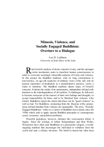 Mimesis, Violence, and Socially Engaged Buddhism: Overture to a