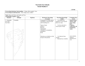 Norwich City Schools Social Studies 6