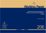 Structural and Cyclical Factors of Greece`s Current Account