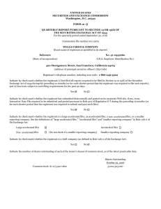 Form 10-Q - Wells Fargo