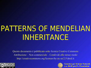 Mendelian inheritance - Center of Statistical Genetics