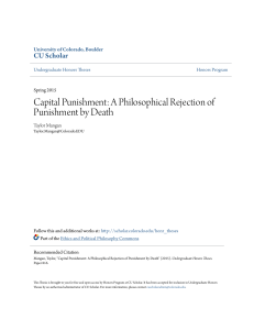 Capital Punishment: A Philosophical Rejection of