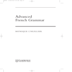 Advanced French Grammar - Assets
