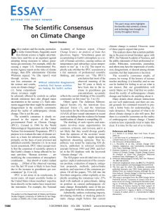 The Scientific Consensus on Climate Change
