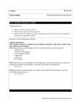 Course: Math 10C Unit of Study: Polynomial Products and Factors