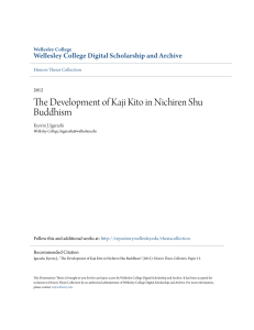 The Development of Kaji Kito in Nichiren Shu Buddhism