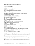 Section 4.6: Double Displacement Reactions