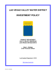 Las Vegas Valley Water District Investment Policy