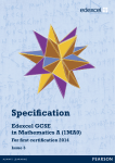 Specification - GCSE 2012 Maths A - Edexcel