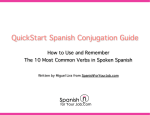 List of Top 10 Verbs in Spoken Spanish
