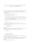 Section 5.1, Introduction to Normal Distributions and the Standard