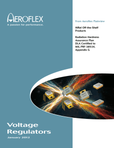 Voltage Regulators - Aeroflex Microelectronic Solutions