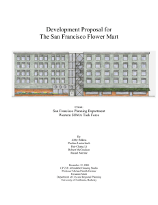 Development Proposal for The San Francisco Flower Mart