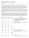 Electric Power Around The World