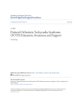 Postural Orthostatic Tachycardia Syndrome (POTS) Education