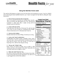 using the nutrition facts label