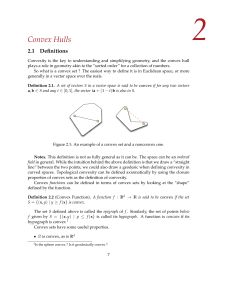 Convexity and convex hulls