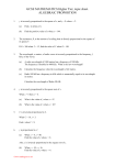 GCSE MATHEMATICS Higher Tier, topic sheet. ALGEBRAIC