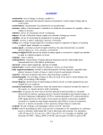 G.1 GLOSSARY acceleration -rate of change of velocity, symbol is a