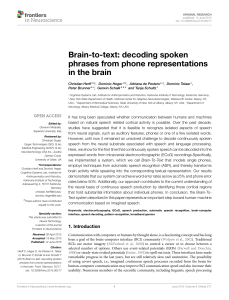 Brain-to-text: decoding spoken phrases from phone