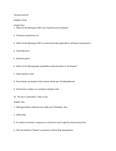 Test Key Exam #1 Multiple Choice Chapter One 1. Which of the