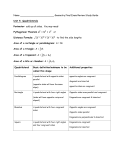 Name Geometry Final Exam Review Study Guide Unit 4