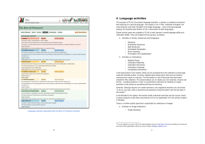 Chapter 4: Language activities