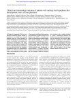 Clinical and immunologic outcome of patients with