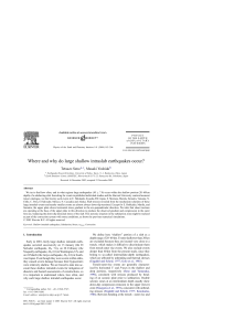 Where and why do large shallow intraslab earthquakes occur?