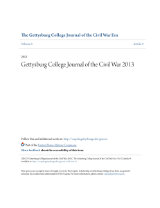 Gettysburg College Journal of the Civil War 2013
