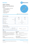 data sheet - Resistors