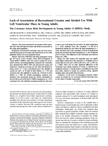 Lack of association of recreational cocaine and alcohol use