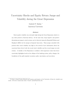 Uncertainty Shocks and Equity Return Jumps and Volatility during