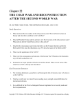 Chapter 22 THE COLD WAR AND RECONSTRUCTION AFTER THE