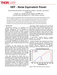 Noise Equivalent Power White Paper