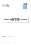 Infection Prevention and Control During Care of the Deceased