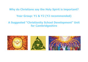 KS1 Why do Christians say the Holy Spirit is important.pub - Stir-Up!