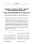 Assessment of the impacts of climate change and weather extremes
