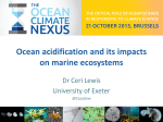 Ocean acidification and its impacts on marine ecosystems