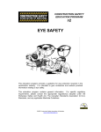 eye safety - Construction Safety Association of Manitoba