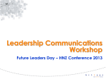 Leadership Communications Workshop