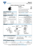 Model 21 46.02 mm Diameter 15 Turn Dial