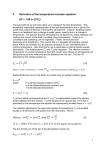 Derivation of the temperature increase equation: ΔT = 1.66 ln (C/Co)