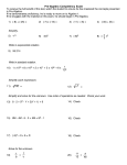 Simplify. 5) -13 6) -(5)2 7) (-8)2 8) (- )2 10) 1 x 103 + 8 - Math-U-See