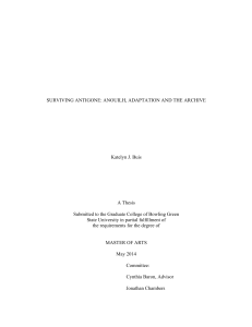 Surviving Antigone: Anouilh, Adaptation, and the Archive