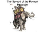 The Spread of the Roman Republic
